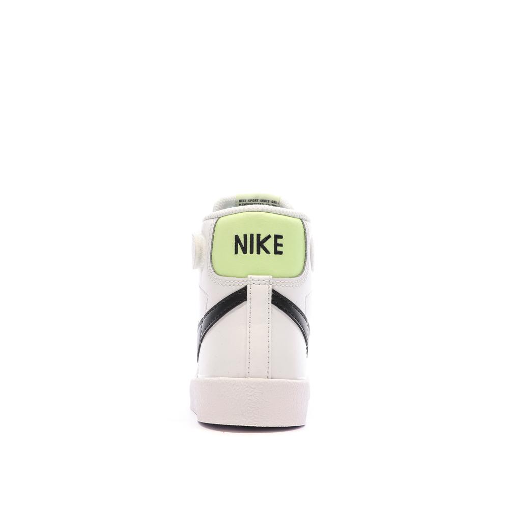 Baskets Blanches/Noires Garçon Nike Blazer Mid '77 vue 3