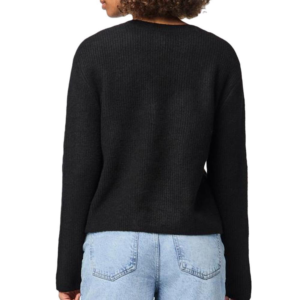 Pull Noir Femme Pieces Silly vue 2