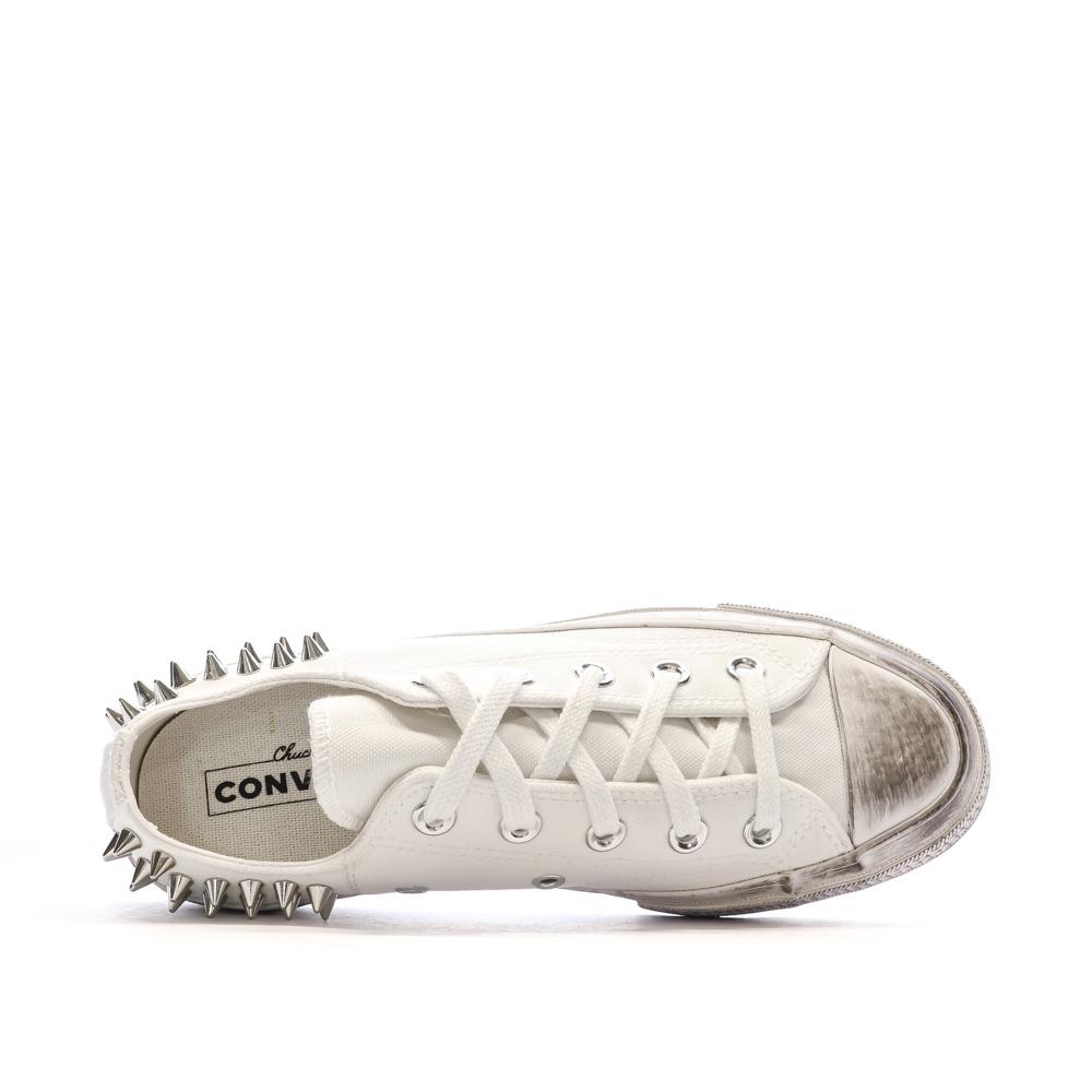 Baskets Blanches Femme Converse Chuck 70 Studded vue 4