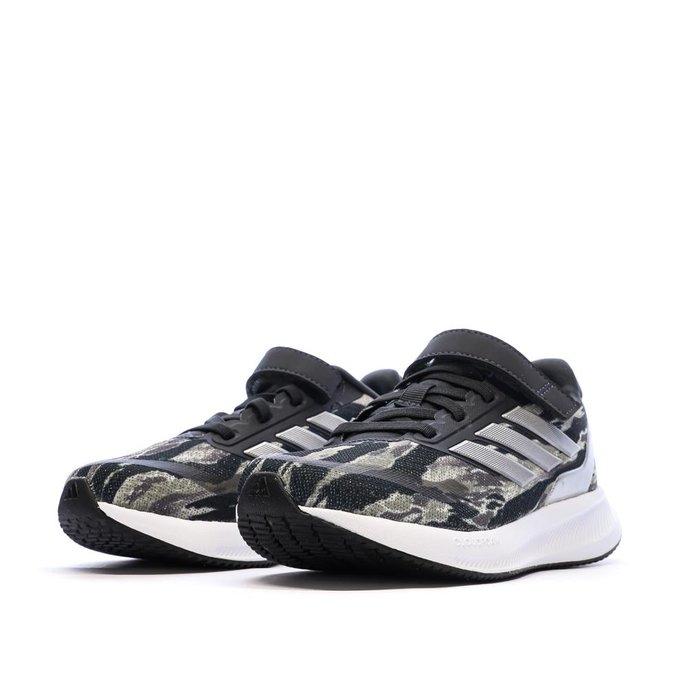Baskets Noir/Beige Garçon Adidas Runfalcon 5 vue 6