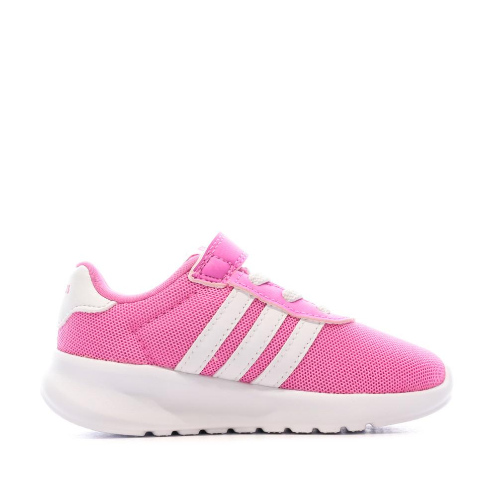 Basket Rose Fille Bébé Adidas Lite Racer 3.0 El I vue 2
