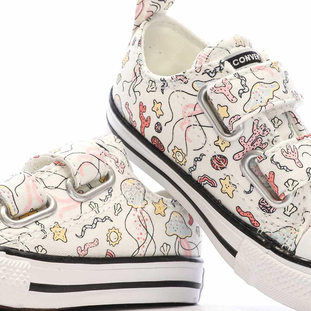 Baskets Crème à Motifs Fille Converse Chuck Taylor vue 7