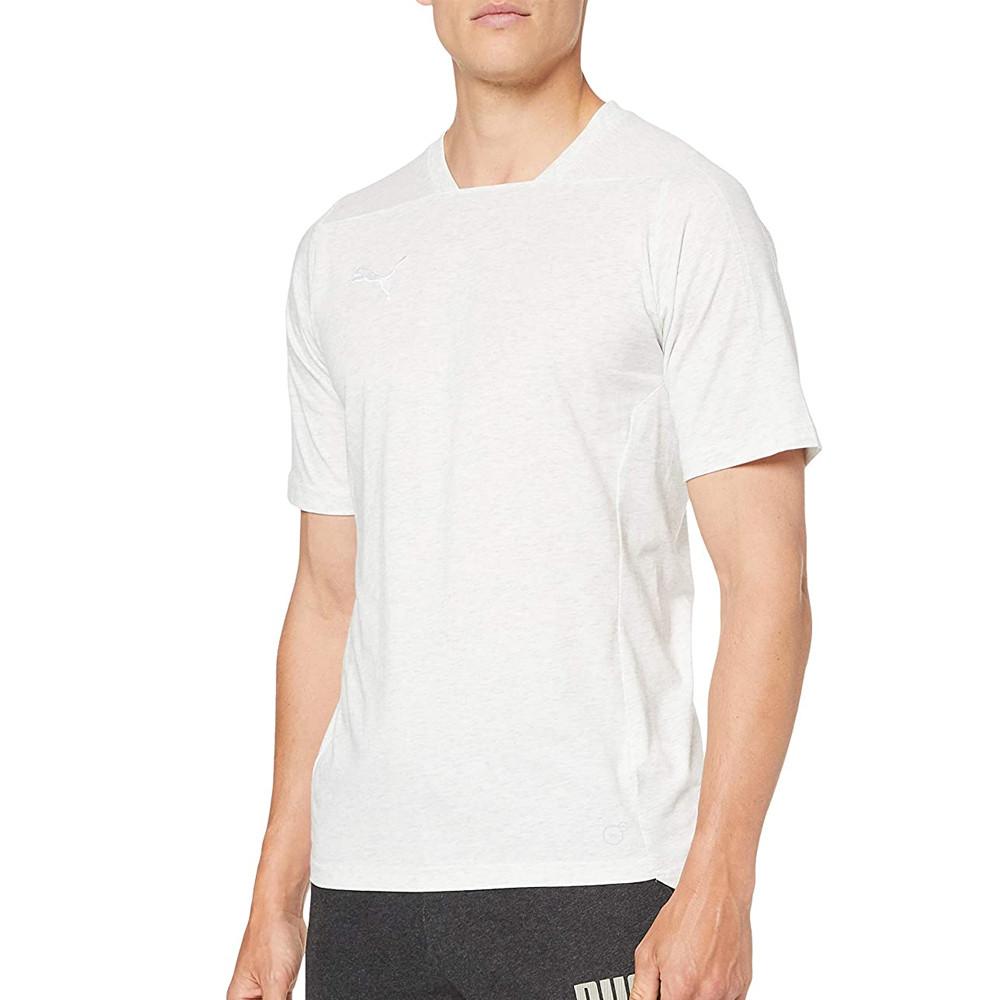 T-shirt blanc cassé chiné homme Puma Final vue 2