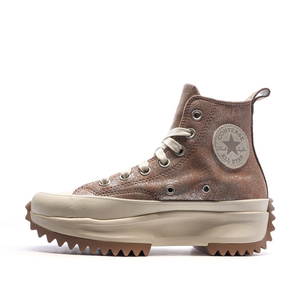 Baskets Rose à paillettes Femme Converse Run Star Hike A11578C pas cher