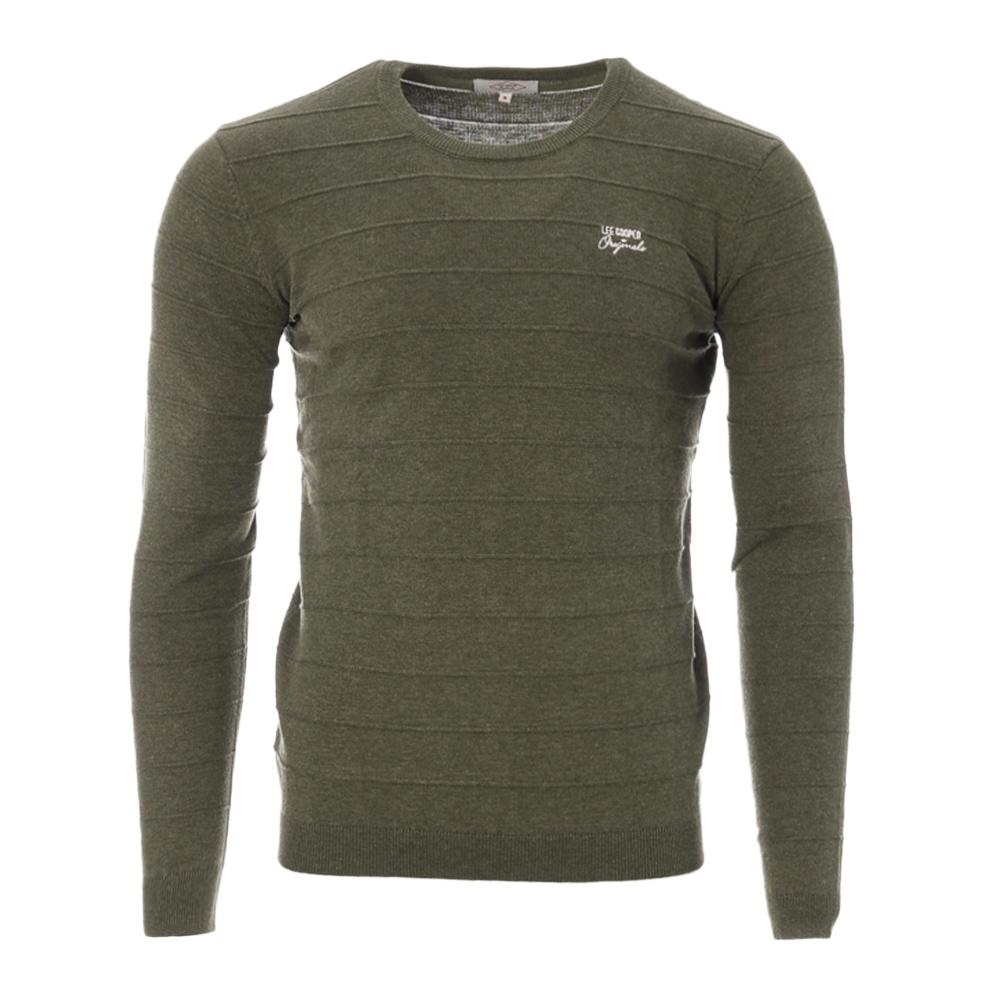 Pull Kaki Homme Lee Cooper Ober pas cher