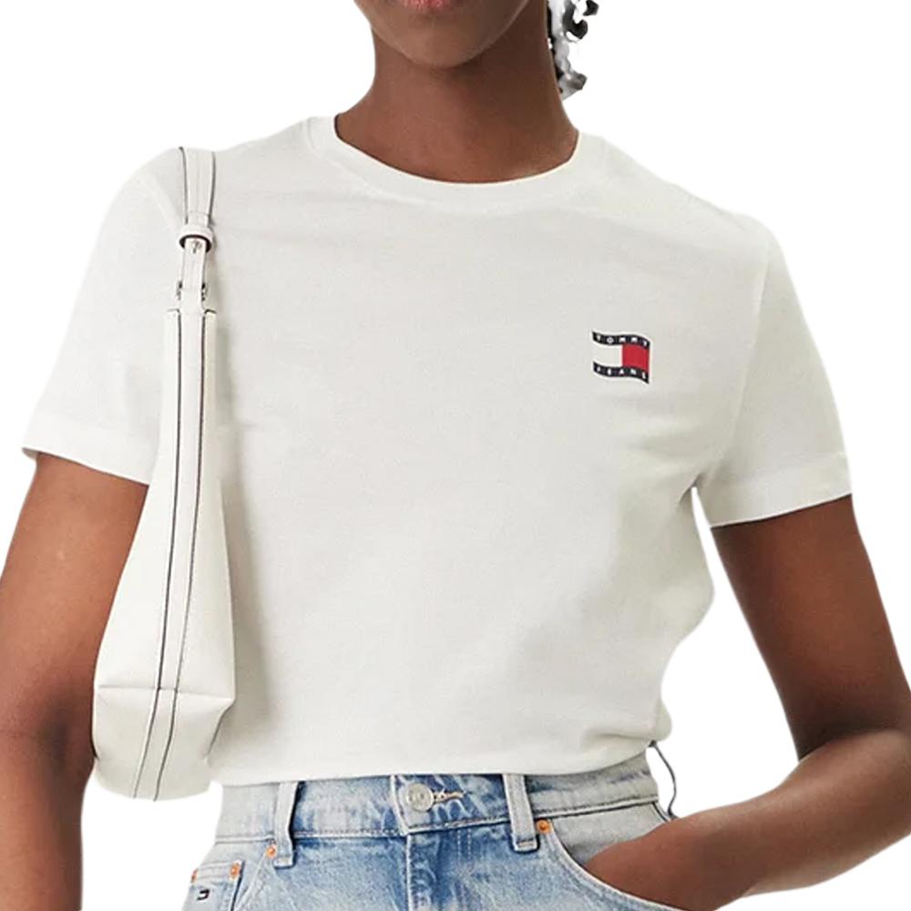 T-Shirt Blanc Femme Tommy Hilfiger Tjw Reg pas cher