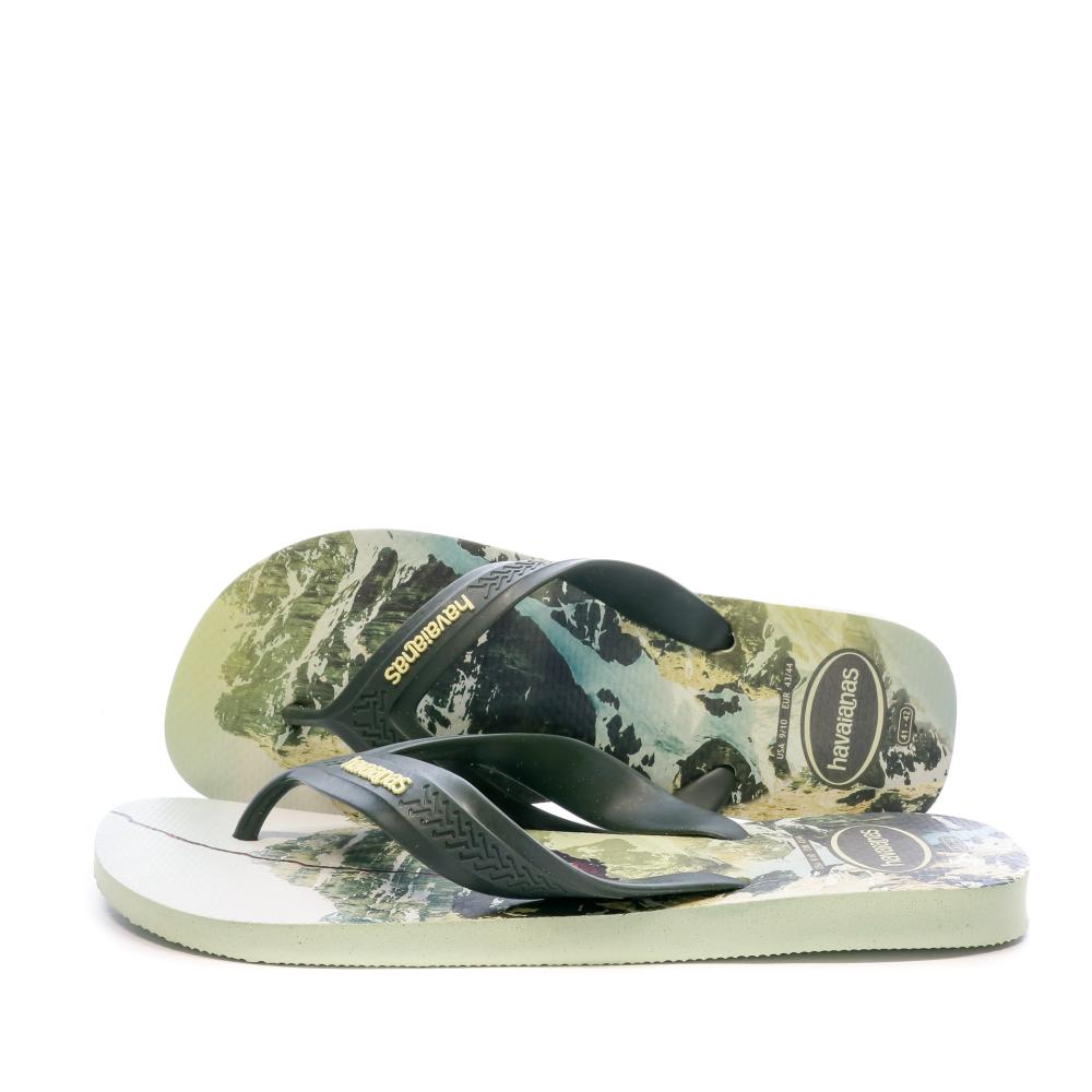 Tongs Verte Homme Havaianas Flatform Cruella pas cher