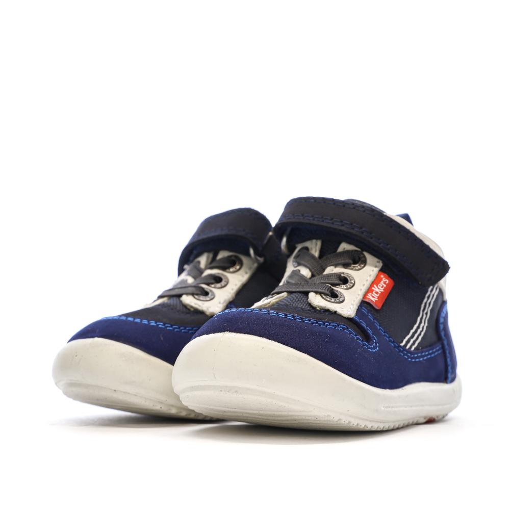 Baskets Hautes Marine Garçon Kickers Bottillon vue 6