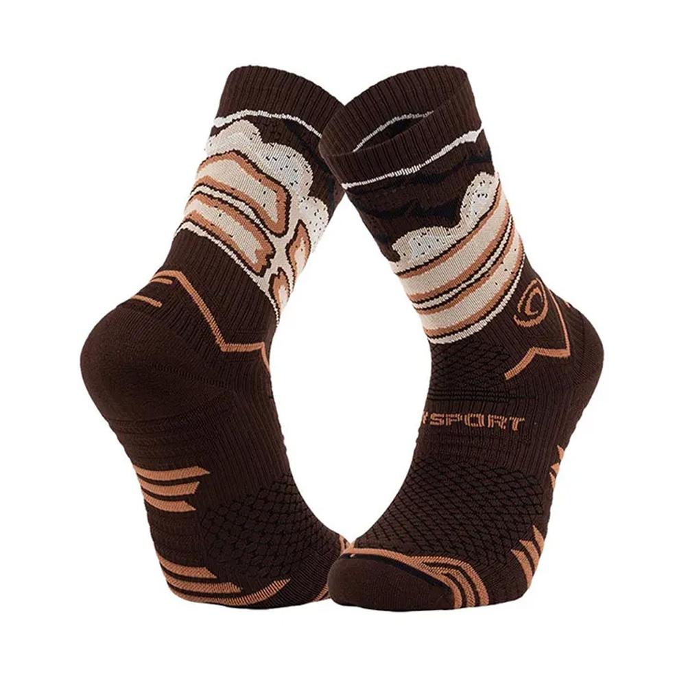 X1 Paires de Chaussettes Marron BV SPORT Trail Biere pas cher