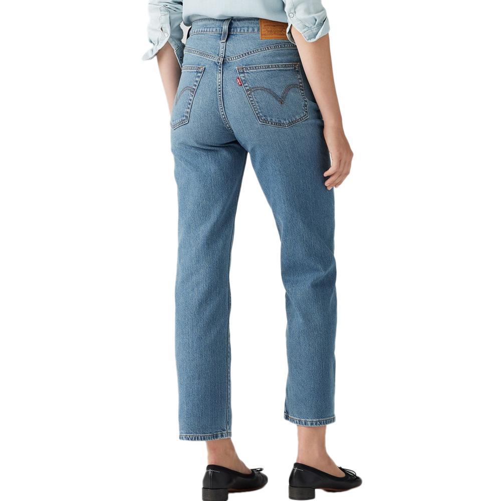 Jean Bleu Femme Levi's Ribcage Straight Ankle Cool In 72693 vue 2