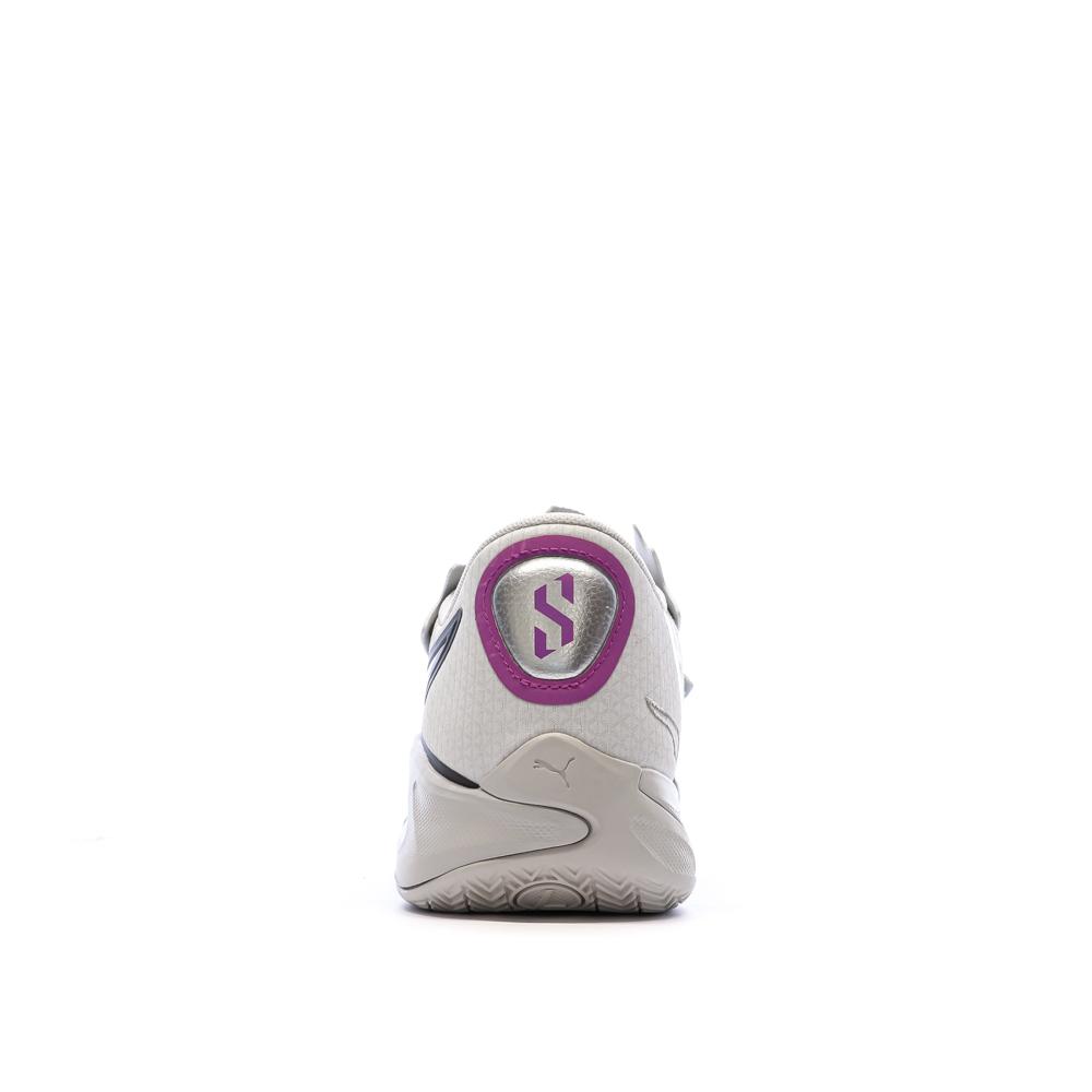 Chaussures de basketball Grises Homme Puma Scoot Zeros vue 3