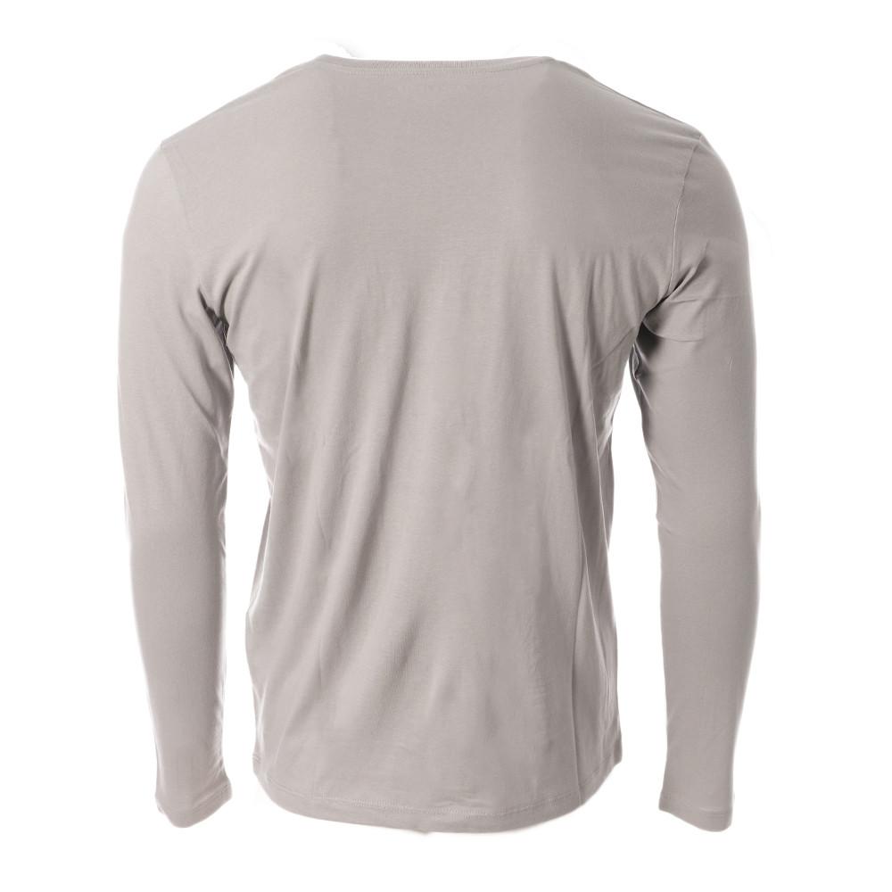 T-Shirt Manches Longues Gris Homme Jack and Jones Albie vue 2