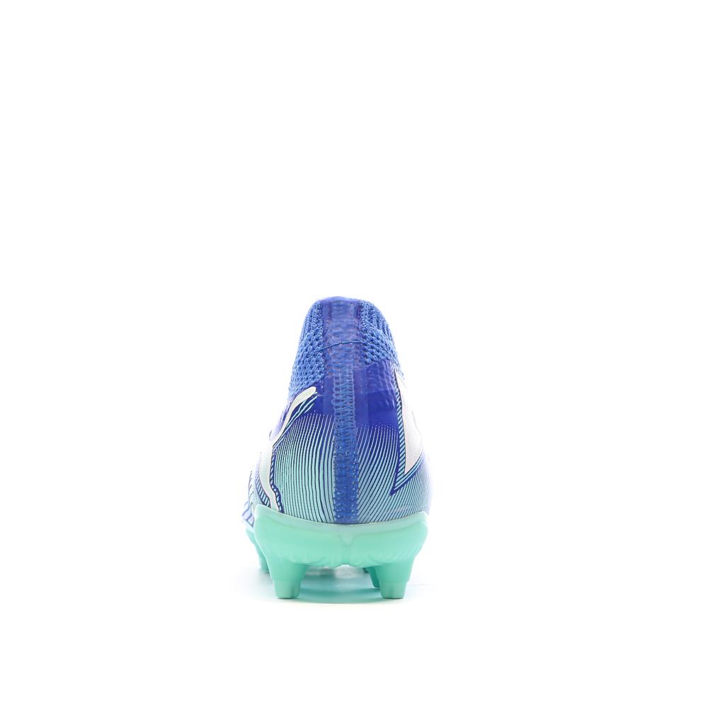 Chaussures de Foot Bleues Enfant Puma Future 7 Match FG/AG vue 3