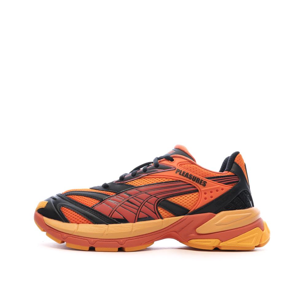 Baskets Oranges Mixte Puma Velophasis Layers pas cher