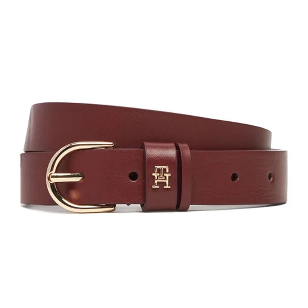 Ceinture Bordeaux Femme Tommy Hilfiger Essential ACI pas cher