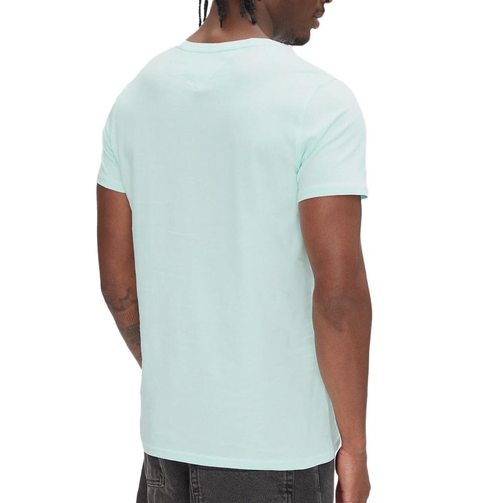 T-shirt Turquoise Homme Tommy Hilfiger Tjm Xslim vue 2