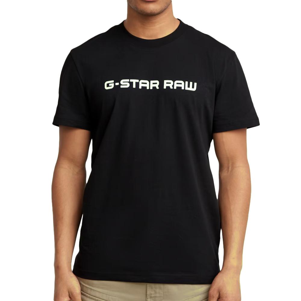 T-shirt Noir/Blanc Homme G-Star Raw GD25950 pas cher