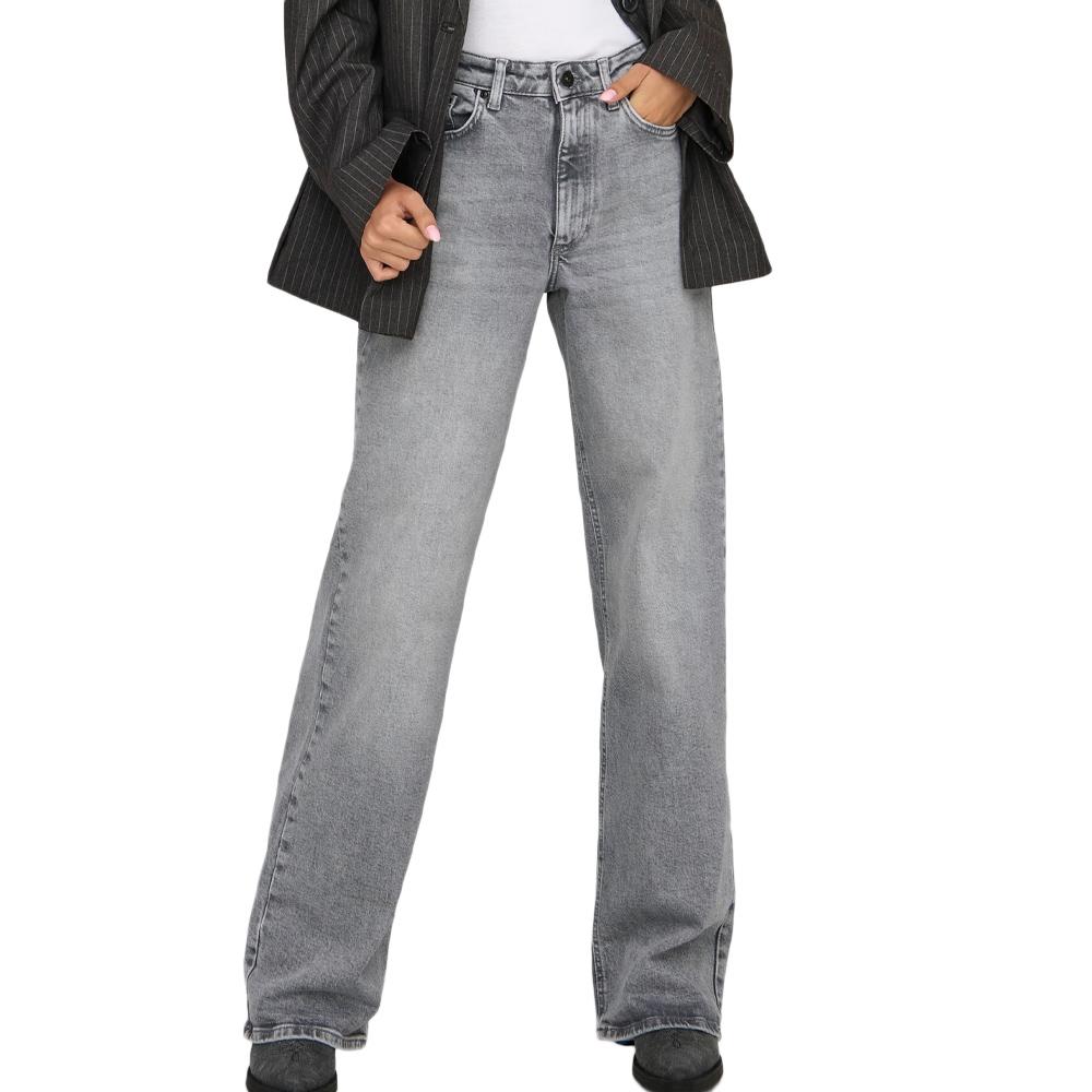 Jean Large Gris Femme Only Juicy pas cher