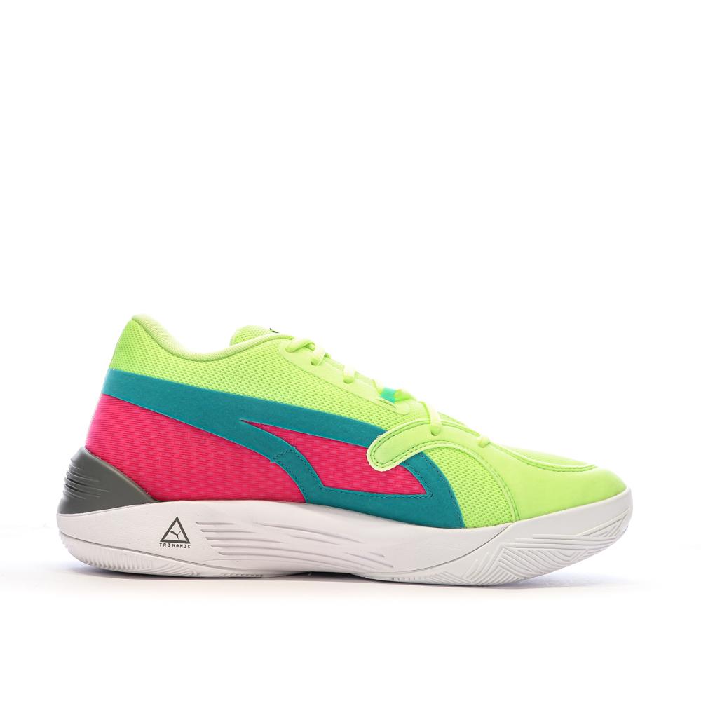 Chaussures de basketball Vert/Rose Homme Puma TRC Blaze Court Daytona vue 2