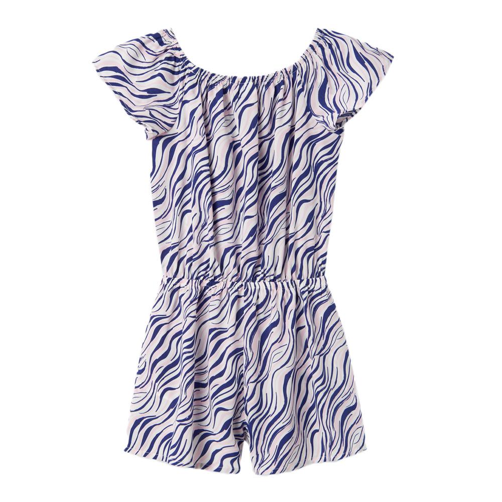 Combishort Bleu/Blanc à fleurs Fille Name it Vinaya vue 2