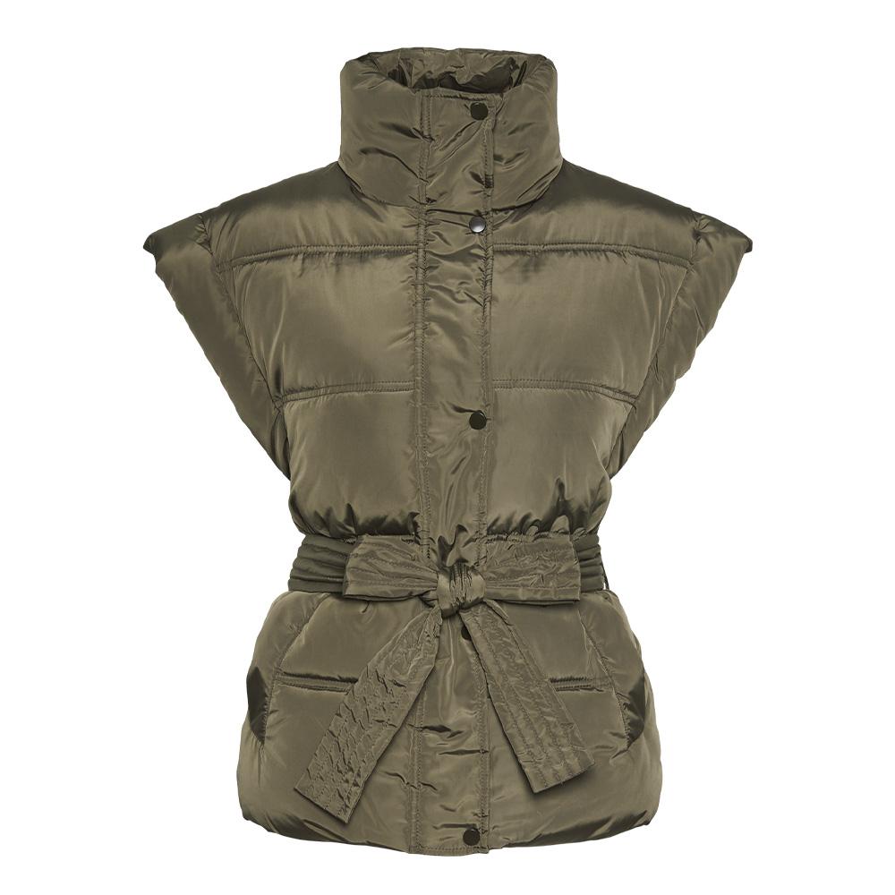 Blouson Kaki Femme Pieces Noora pas cher