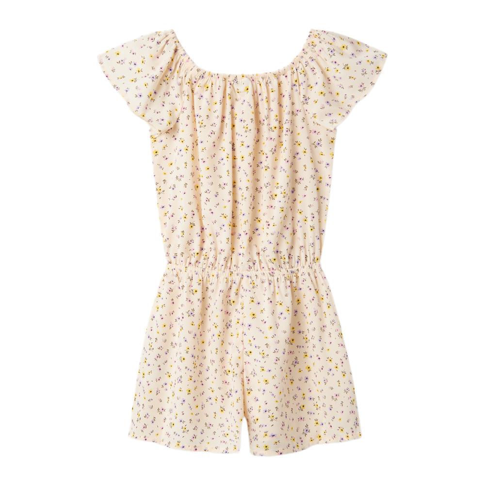 Combishort Blanche à fleurs Fille Name it Vinaya vue 2