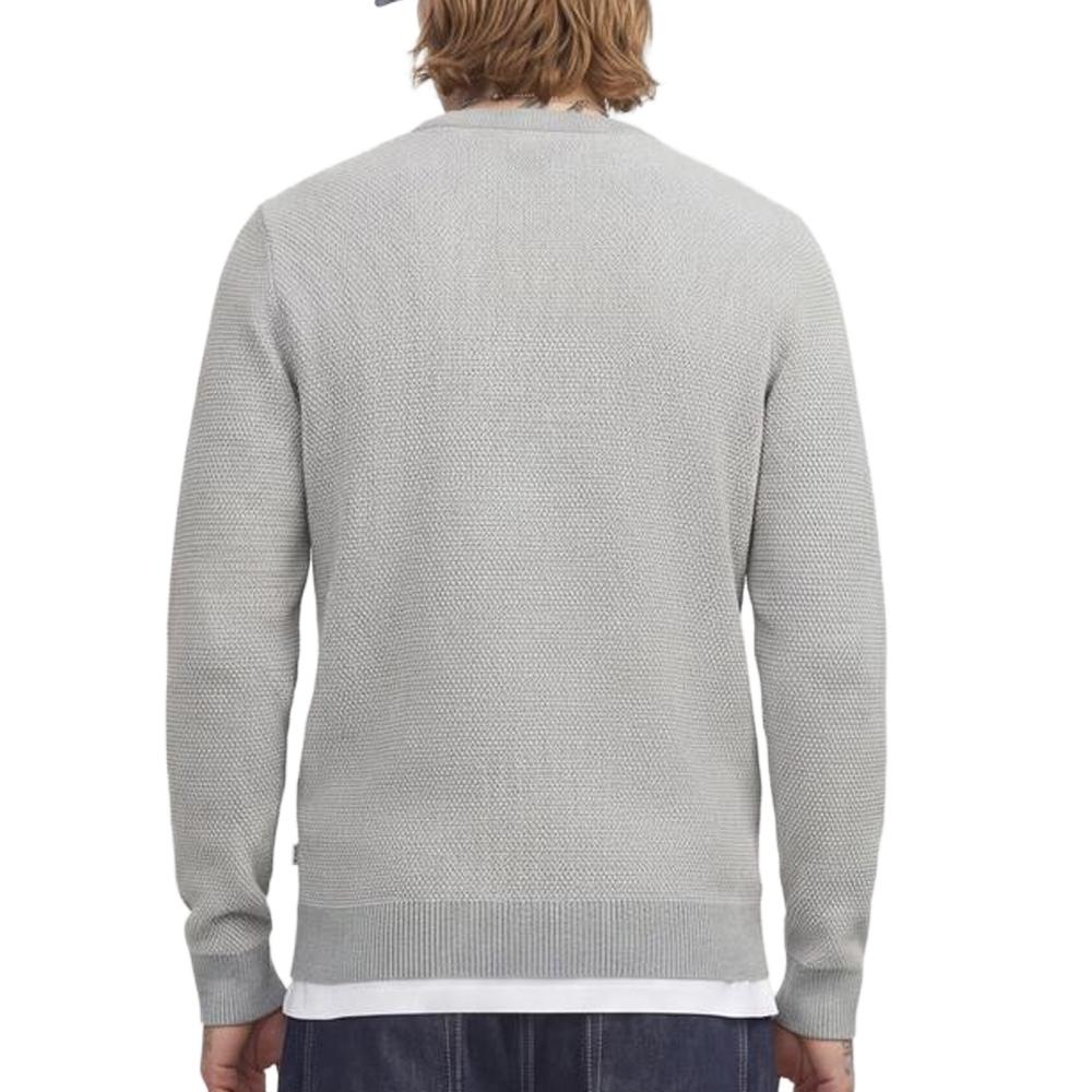 Pull Gris Homme Jack & Jones Globe Knit vue 2