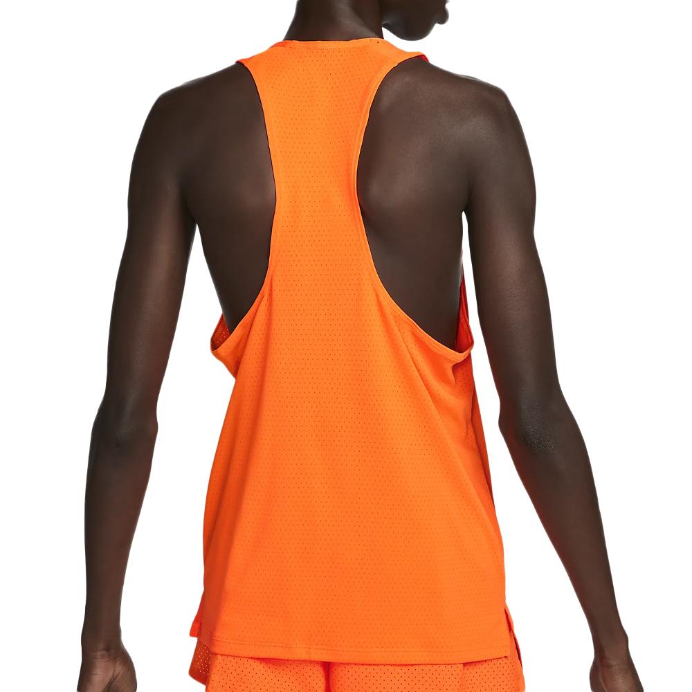 Débardeur de Sport Orange Fluo Homme Nike Fast Singlet vue 2