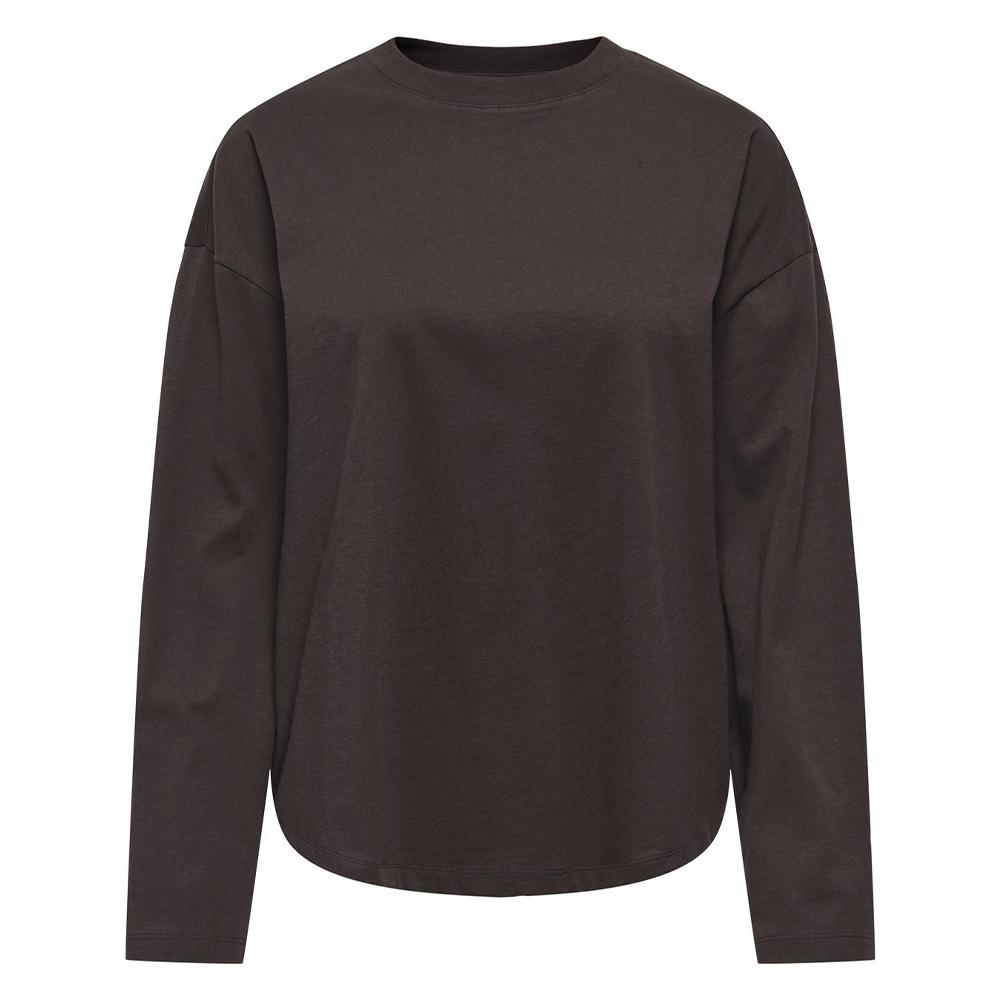 T-Shirt Manches Longues Marron Femme Only Happy1 pas cher
