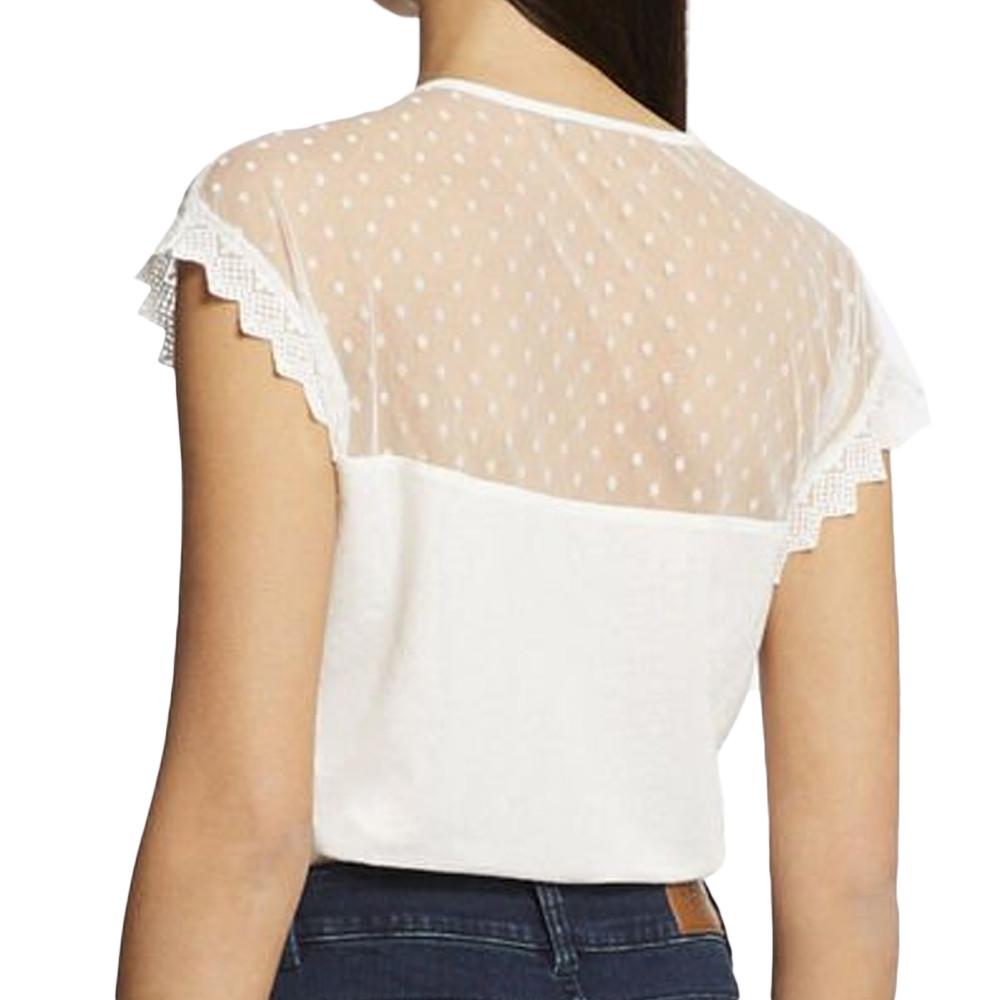 T-shirt Blanc Femme Morgan Daivo vue 2