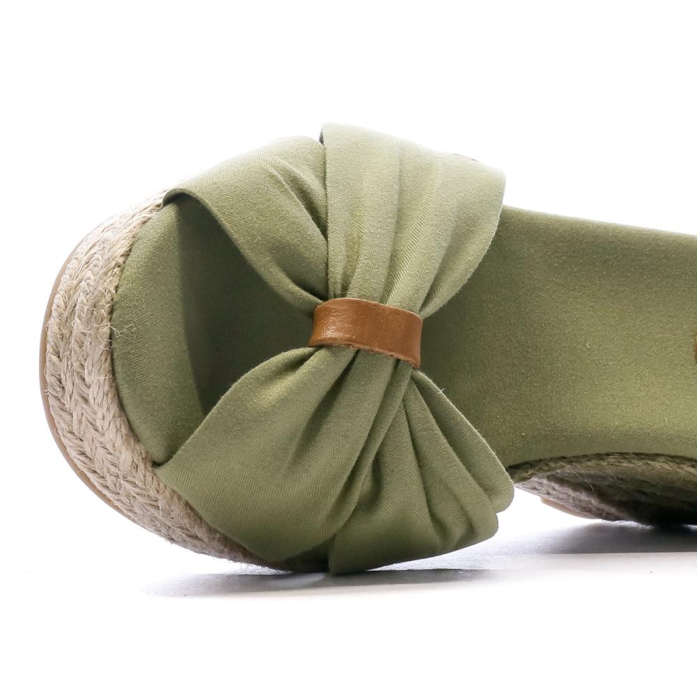 Sandales Compensées Kaki femme Tommy Hilfiger 10cm vue 7