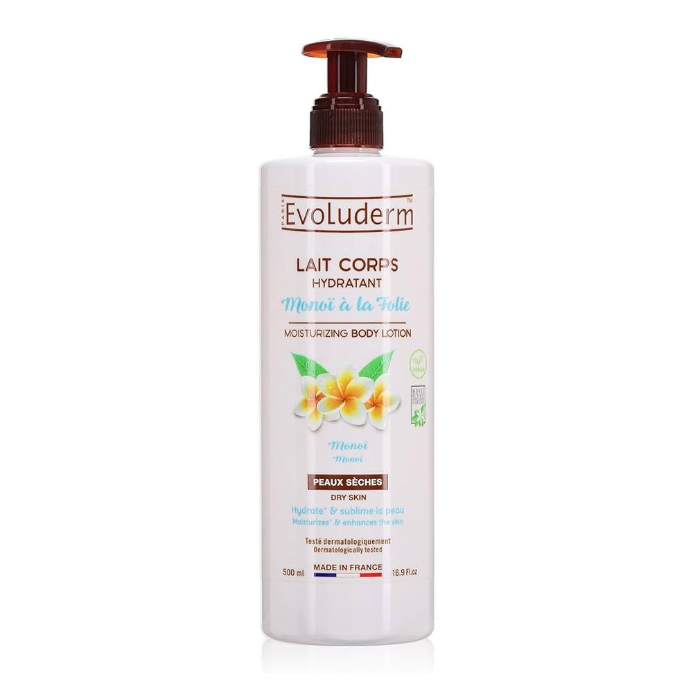 Lait corporel hydratant - Monoi à la Folie Evoluderm 500ml pas cher