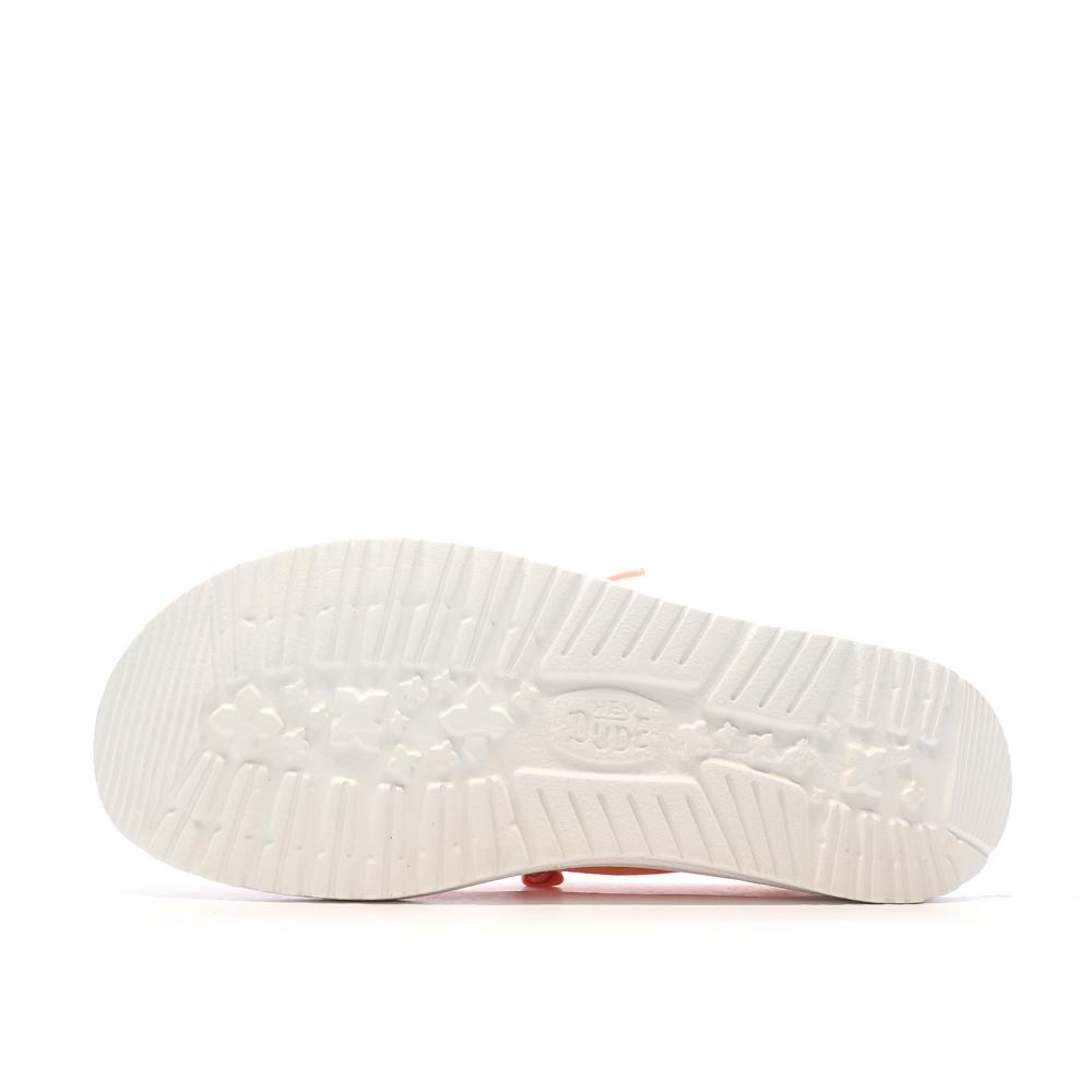 Chaussures Orange Femme Hey Dude Wendy Stretch vue 5