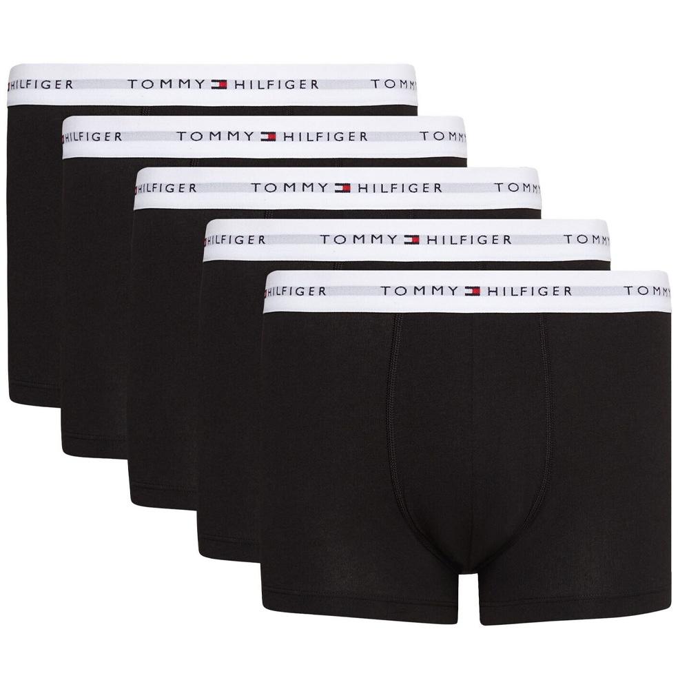 Lot de 5 Boxers Blanc/Noir Homme Tommy Hilfiger UM0UM02767 pas cher