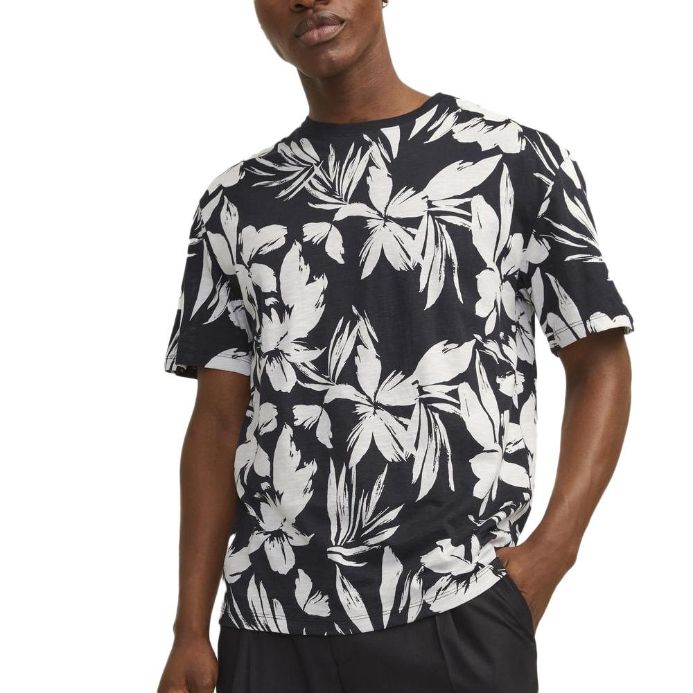 T-shirt Noir/Blanc Homme Jack & Jones Jeff pas cher