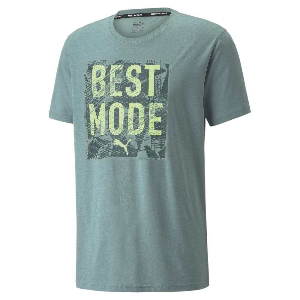 T-shirt Vert Homme Puma Slogan 521640 pas cher