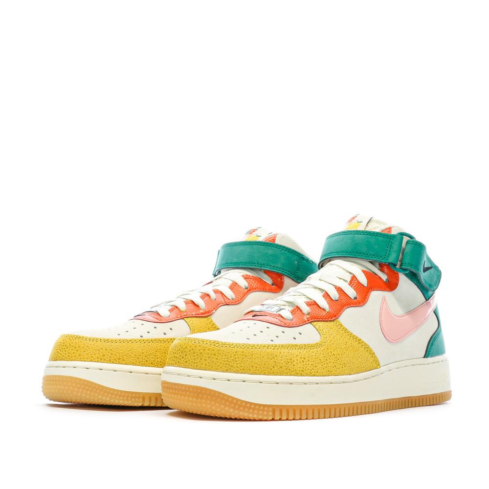Baskets Écru/Vert/Rose Homme Nike Air Force 1 vue 6