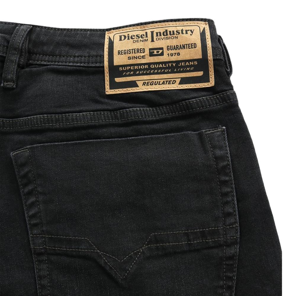 Jean Droit Noir Homme Diesel Zatiny vue 3