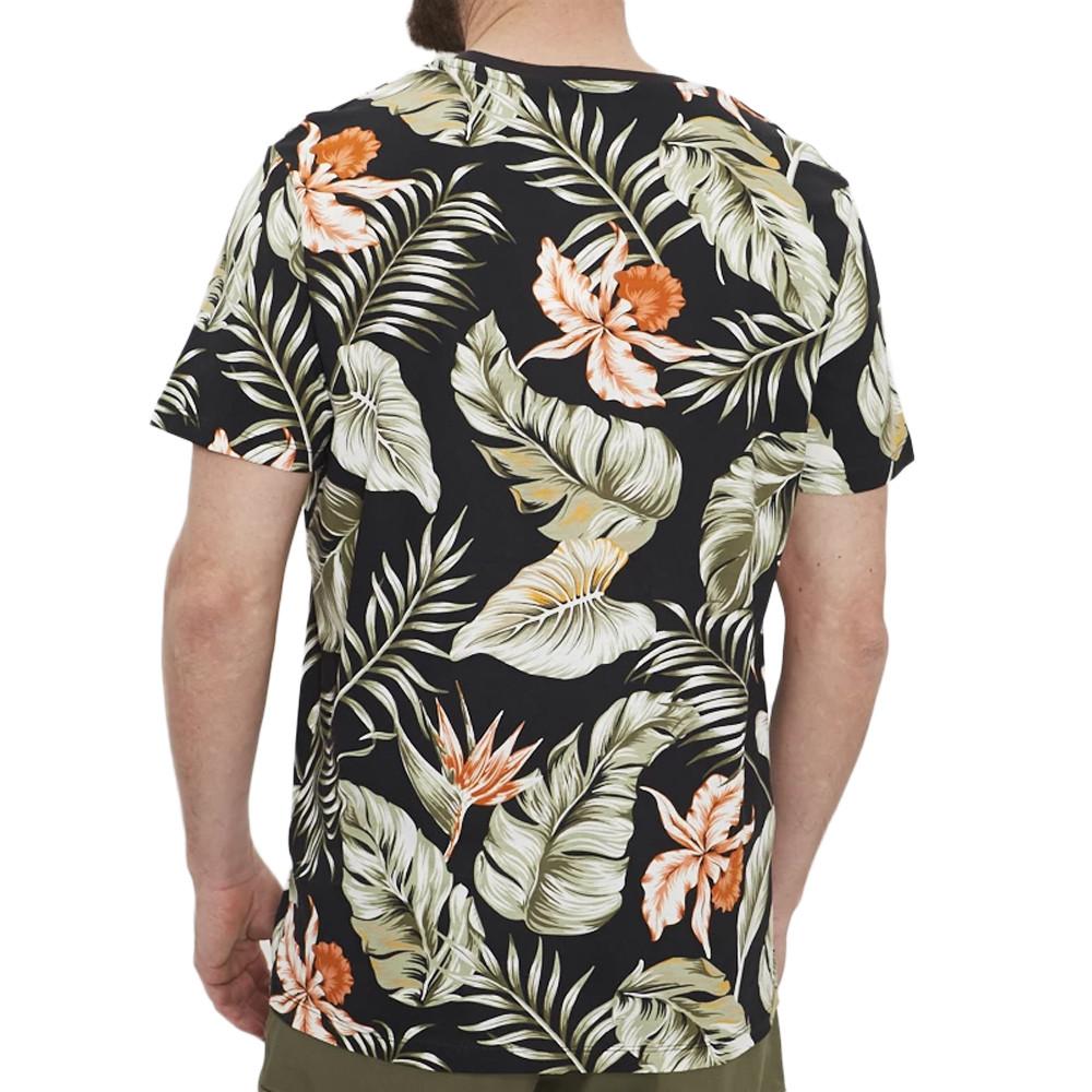 T-shirt Noir imprimés Homme Jack & Jones Tropic vue 2