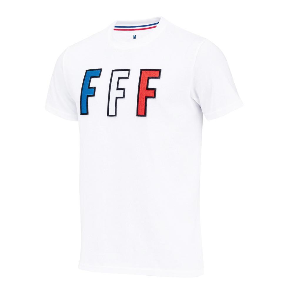 FFF T-shirt Fan Blanc Homme Equipe de France pas cher