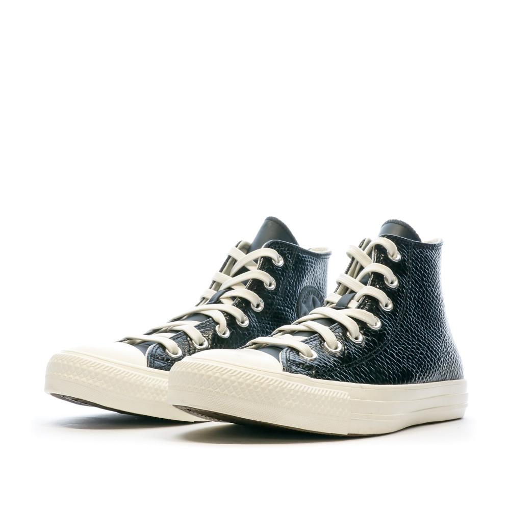 Baskets Noires Femme Converse Ctas Hi vue 6