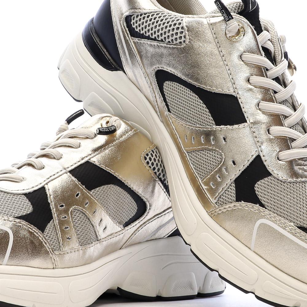 Baskets Doré Femme Marco Tozzi Gold vue 7