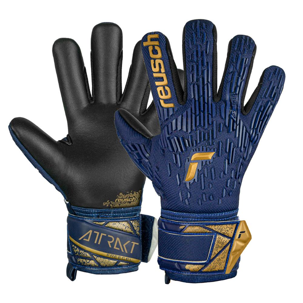Gants de Gardien Bleu Enfant Reusch Attrakt Freegel Silver pas cher