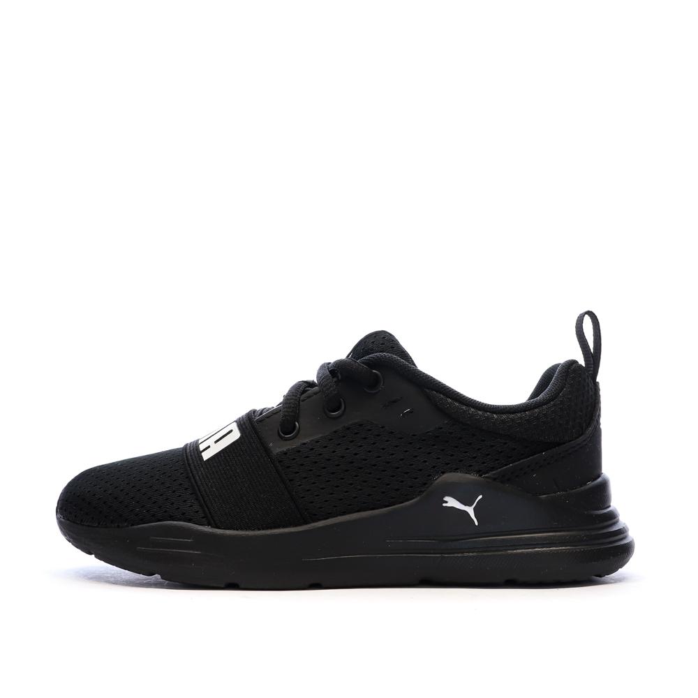 Baskets Noires Garçon Puma Wired01 pas cher