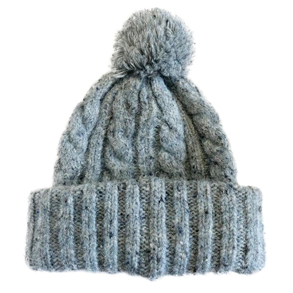 Bonnets Gris Femme Levi's Pom Beanie vue 2