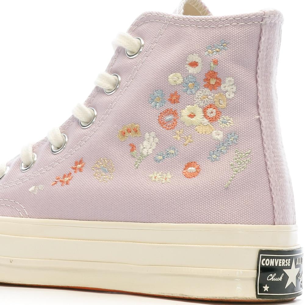Baskets Mauve Femme Converse Chuck 70 Hi Pale Amethyst vue 7