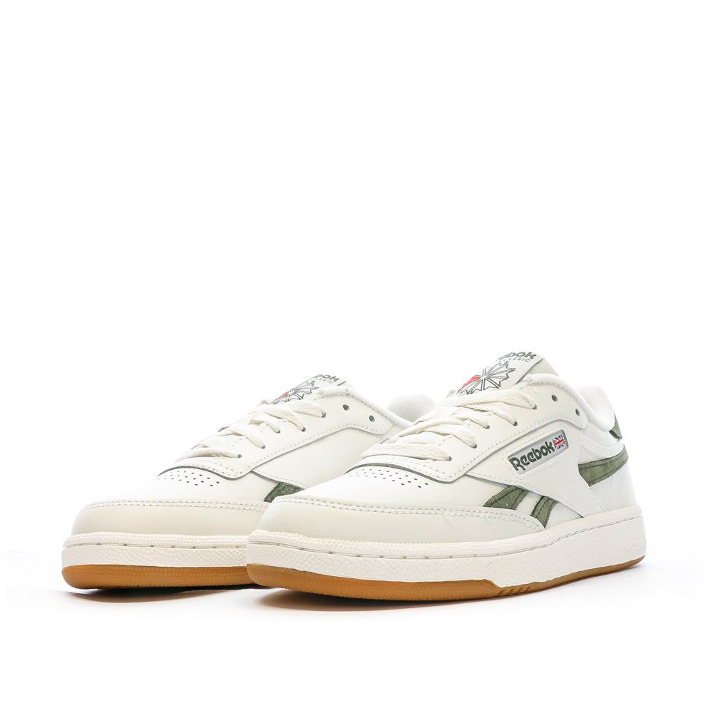 Baskets Blanches/Kaki Femme Reebok Revenge vue 6