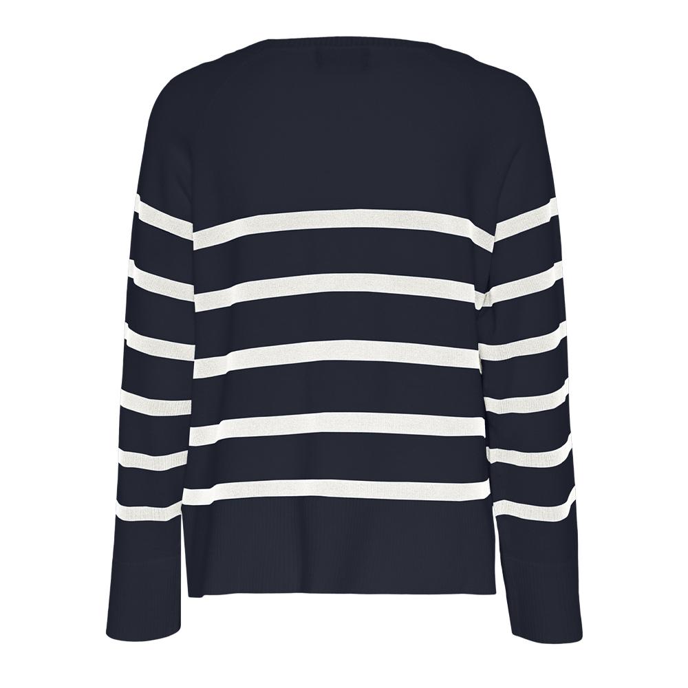 Pieces Sia Jersey Azul Marino/Blanco Mujer ver 2