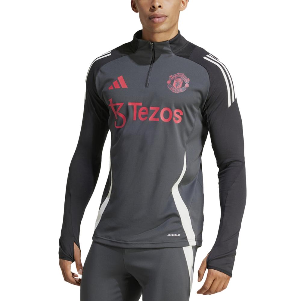 Manchester United Sweat Gris/Noir Adidas Tiro 2024 pas cher