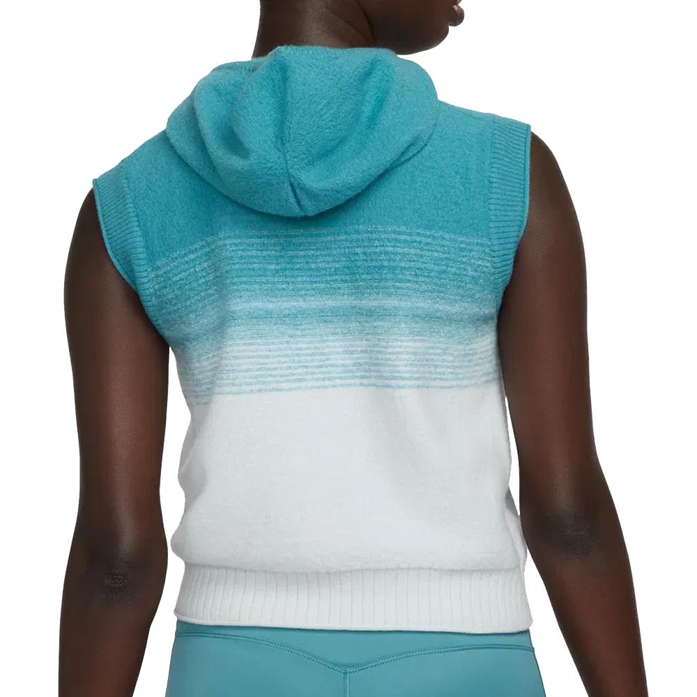 Pull Sans Manche Bleu Femme Nike Vest vue 2